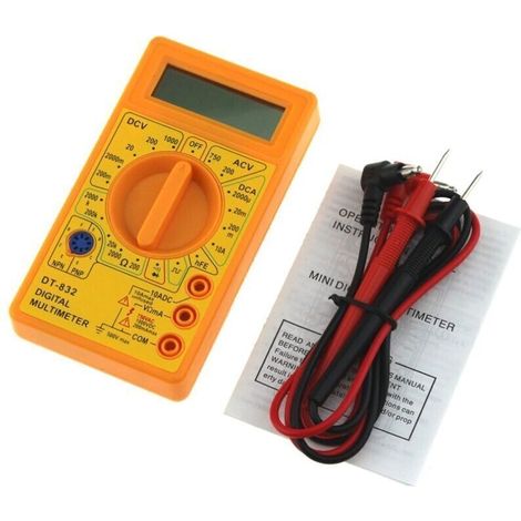 Multimetro digitale DT830B giallo (1/4)