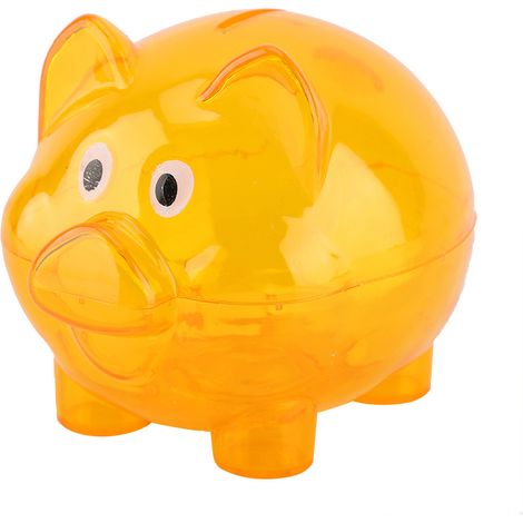 Cochon tirelire mignon créatif coloré cadeau anniversaire jouet tirelire cochon (orange)