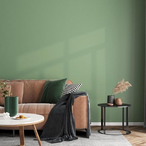 60cmx5m Papier Peint Adhesif Vert Sauge Revetement Adhesif Meuble Vert Epais Papier Peint Cuisine Salle de Bain Etanche Papiers Adhésif Décoratif pour Table Couloir Sauge Mat (1/5)