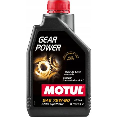 motul gear power 75w-80 100% synthetisch 1l Ölkanne für Getriebe