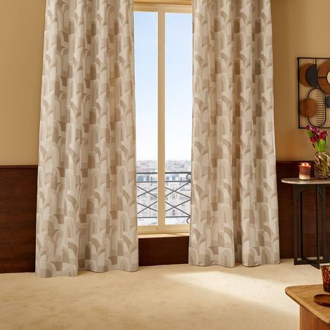 Rideau Isolant "Marlia" 140x260cm Beige Lin (1/5)