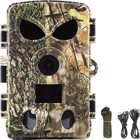 Caméra Faune Sauvage PR8000 Caméra 8K 120 ° Mouvement WiFi 60MP De Chasse avec Carte SIM Faune sans Fil IP65 Étanche Infrarouge Nuit Surveillance Fiable Précise (1/5)