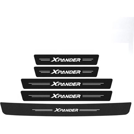 (5 pièces) Autocollants de style automobile pour Mitsubishi Xpander : emblème,seuil de porte de coffre,bande de décoration intérieure,film de protection anti-rayures (1/3)