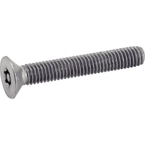 100 Vis à Métaux Tête Fraisée Six Lobes Inviolable avec Téton Central 4 x 50 mm - TYPE DIN 7991 - Inox A2 - D-Work