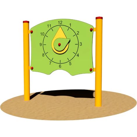 Panneau Giochipark Time 302 acier Ø89mm HPL EN 1176 horloge de jeu 3-8 ans - 1 Kg