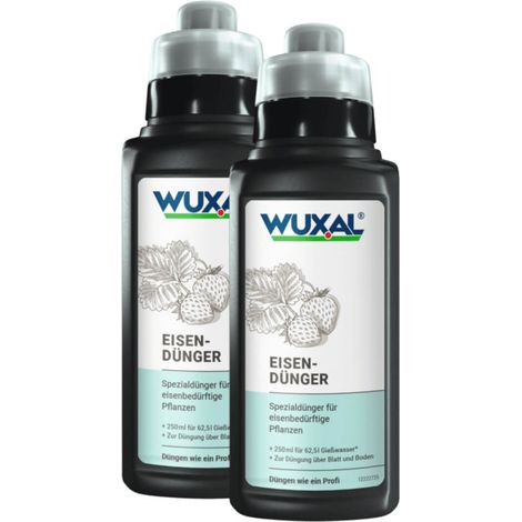 WUXAL Engrais fer 500 ml Engrais foliaire Carence en fer contre le jaunissement des feuilles