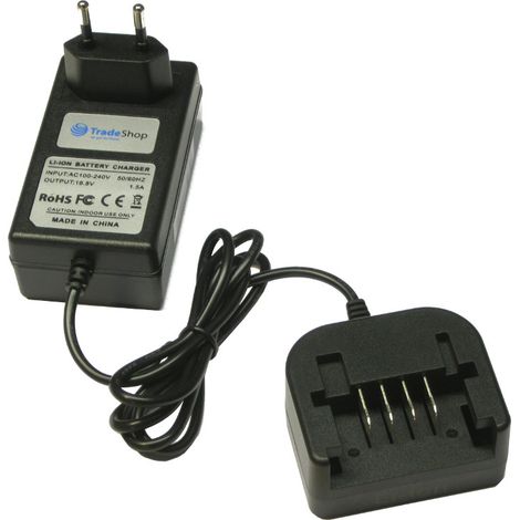 Trade-Shop Akku Ladegerät für Worx Li-Ion Akkus mit bis zu 16V - passend für Worx WX152.3, WX156, WA3527, WA3539 Akkus / Netzteil Ladestation
