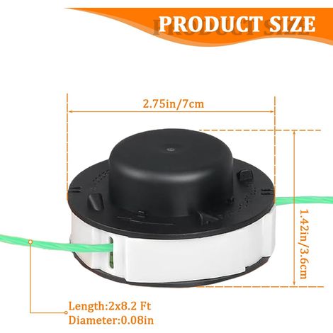 Lot de 1 C2-2 Bobines de Fil pour Débroussailleuse Stihl FSA 56, Tête de Débroussailleuse Stihl Autocut 2–2, Référence 4008 710 4302
