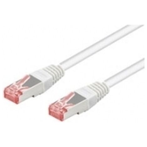 Wentronic 93509 - Cable Ethernet con conectores RJ45 (5 m, SSTP, PIMF, Cat 6), color blanco