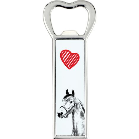 Apribottiglie Morgan con cavallo, apri-frigo personalizzato, regalo unico per uomo di Art-Dog (1/5)