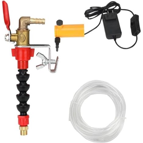 Pulvérisateur d'eau universel pour le dépoussiérage, les outils de meulage, le remplissage d'eau, les machines de découpe, tête de pulvérisation, pompe à buse avec tuyau de 10 m. (1/5)