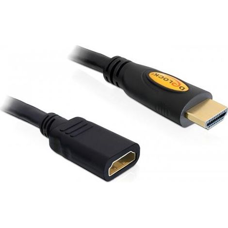 DELOCK Cable de extensión de alta velocidad HDMI con Ethernet HDMI A Macho - HDMI A Hembra 5m (1/4)