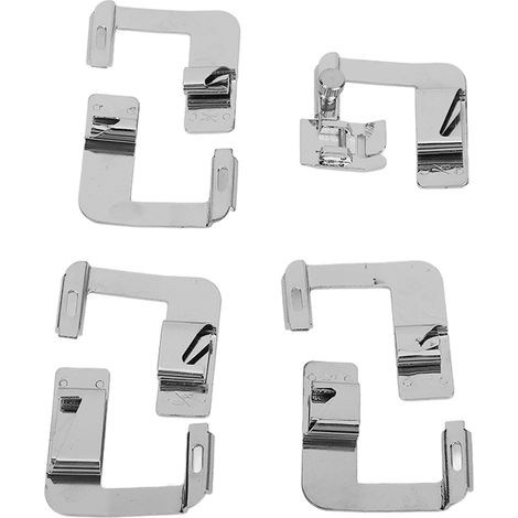 Kit de 7 pieds-de-biche pour ourlet roulé en acier inoxydable écologique, robuste et durable pour machine à coudre (1/5)
