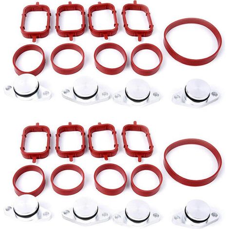 Lot de 2 joints de collecteur d'admission de remplacement pour volets de turbulence de 22 mm, BMW M47 (1/5)