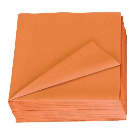 Serviette Lotus papier orange - paquet de 150 (1/5)