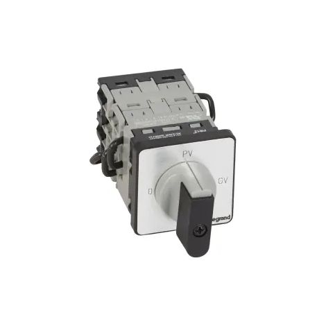 Commutateur à cames moteur triphasé démarreur 1 sens 2 vitesses PR12 arrêt gauche fixation vis sur porte LEGRAND 027512