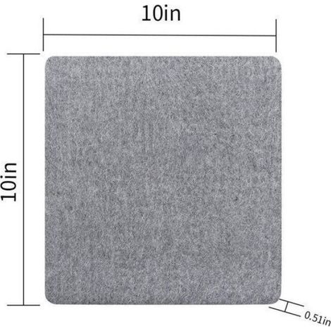 Tapis De Repassage - Laine Feutrée - 25,4 X 25,4 Cm - 1,3 Cm D Épaisseur - Pour Matelassage Et Couture - 1 Pièce (1/5)