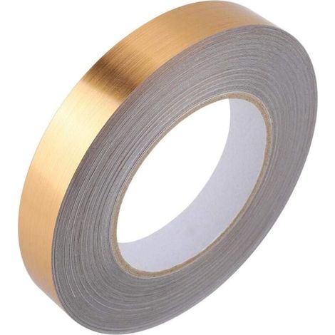 Ruban adhésif pour carrelage, ruban d'étanchéité en PVC imperméable pour évier de cuisine, ruban adhésif pour coin de chambre (doré, 2 cm x 50 m) (1/4)