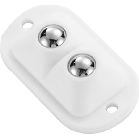 Poulie universelle en acier inoxydable blanc, 8 pièces, rotation à 360 degrés, adhésive, pour meubles (1/5)