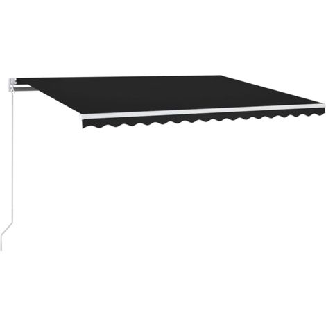 Maison Exclusive - Markise Manuell Einziehbar 400x350 cm Anthrazi