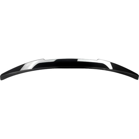 Spoiler trasero, construcción de ABS resistente, diseño aerodinámico, negro brillante. (1/2)