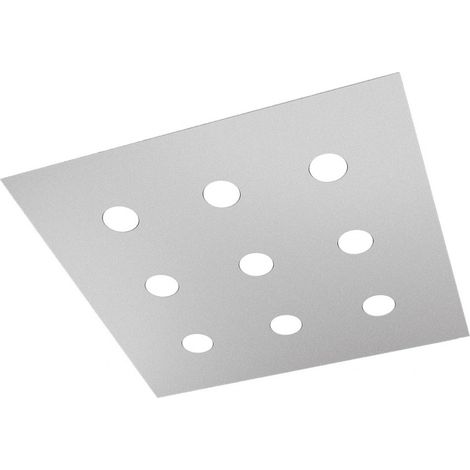 Plafoniera Moderna Area Metallo Grigio Metallo 9 Luci Gx53 (1/5)