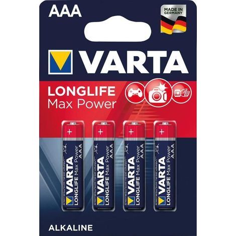 Pila VARTA MAX TECH AAA, 4-er Blister DE