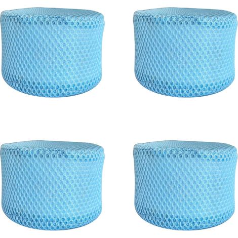 Four safety nets, compatible with Mspa spa filters, with holes at both ends.