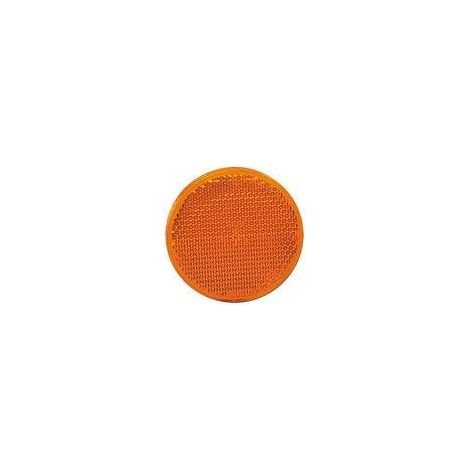 Catarifrangente adesivo arancione Ø 60mm (1/2)