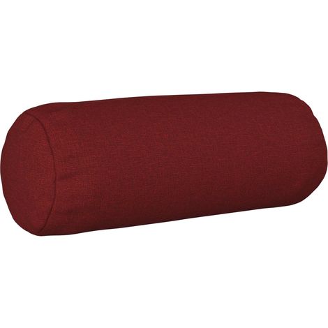 vidaXL Cojín con almohada HEERLEN 2 uds. Rojo vino Tela (1/2)