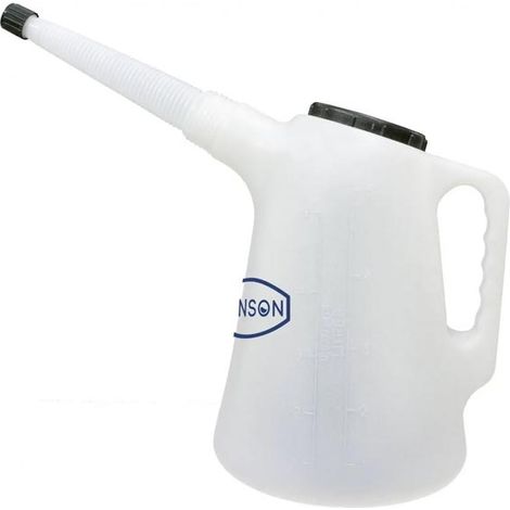 Renson – Broc en plastique graduée 5L avec flexible – Arrosage précis sans éclaboussures – Idéal pour jardinage professionnel