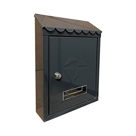 Mailbox Model IRON, Color Black, Black, Dimensions: 300 x 210 x 70 mm (1/2)
