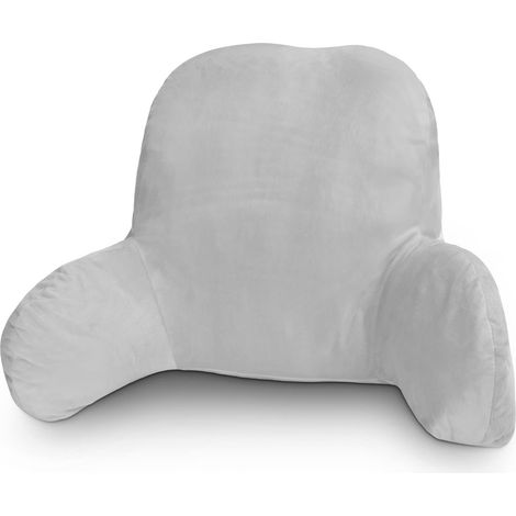 Reading Pillow 58x40x25cm Backrest Support Pillow Lumbar Cushion Sofa Back Support Chair Bed Car Office Rest Bench Pillow Soft(Gray) (1/5)