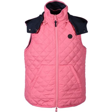 10/11 anni, blu scuro e verde: Gilet per bambini double face con cappuccio e cerniera linea Maui