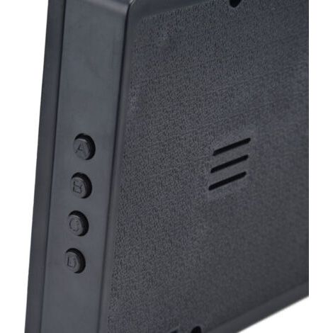 QORVA- Horloge murale numérique LED, calendrier Simple, bureau pour chambres à coucher, chevet, bureau, prise 100-240VEU