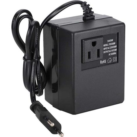 Adattatore spina UE, convertitore di tensione trasformatore di potenza 300W AC 220V a 110V Adattatore spina UE (220V)