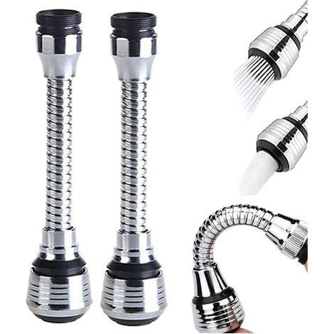 2-piece 360-degree kitchen filter set, faucet shower extension, two-mode adjustable kitchen sink faucet nozzle, suitable for kitchen sinks and bathrooms (1/5)