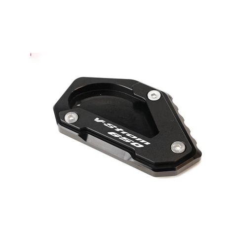 (noir-Vstrom) Compatible avec SUZUKI V-STROM 650/XT VSTROM 650 DL650 2004-2022 2021 - Béquille latérale CNC - Plaque de support et extension maxpower (1/4)