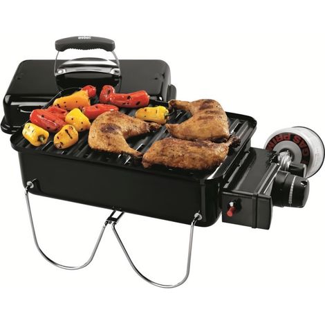 Weber – Barbecue portable à gaz 1 brûleur – Grille 41x25 cm – Allumage piézo – Acier émaillé – 1141056 (1/10)