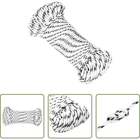 Polyesterseil - Bootsseil Geflochten Weiß 5 mmx250 m Polyester (1/5)