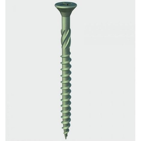 Timco Double Countersunk Decking Screws (Green) PZ2 - 4.5 x 70mm (200 Box) (1/2)