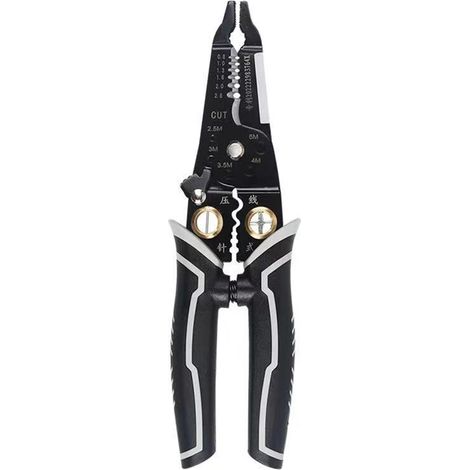 Outil à dénuder - Coupe-câbles - 9 en 1, outil à dénuder, pince à sertir, outil pour câbles avec fonctions de dénudage - Outils de câblage (1/5)