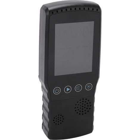 Détecteur de radiations nucléaires portable, écran LCD, surveillance en temps réel, chargement USB, mesureur de radiations ionisantes, batterie 2500 mAh, noir (1/5)