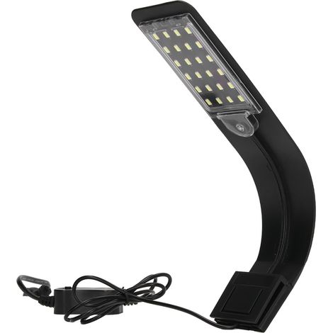 Lampe LED 10W pour aquarium avec pince, interrupteur à bouton et économie d'énergie (1/5)