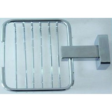 Cleafe - Mensola Bagno Doccia Porta Sapone Saponetta Quadrata Fissaggio A Parete 52206a - (1/3)
