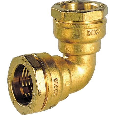 Coude PE serrage ext eau 16b laiton PE PE 32 (1/2)