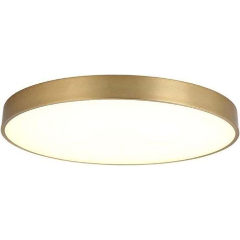 Plafoniera LED ultrasottile per bagno, cucina, rotonda, dorata, perfetta per corridoio, camera da letto o sala da pranzo -Crezuo