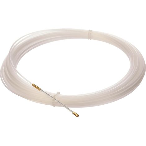 25 M Electraline Tire fils Nylon,Diamètre 3 mm,Blanc,Clai (1/5)