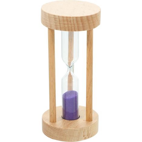 Sablier Bois Minuteur de Cuisine Timer Décoratif avec Sable pour (1/5)