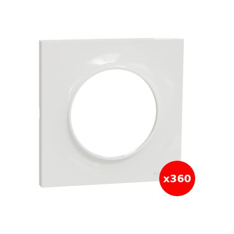 Schneider - Odace 2011 - Styl - LOT de 360 Plaques 1 poste - Blanc - Ref. : S520702x360 (1/2)